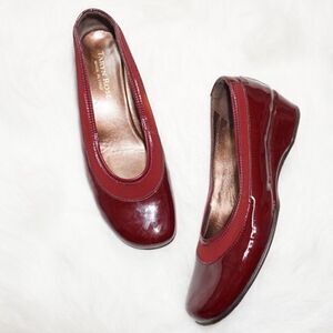 Taryn Rose Red Comfortable Patent Leather Heels